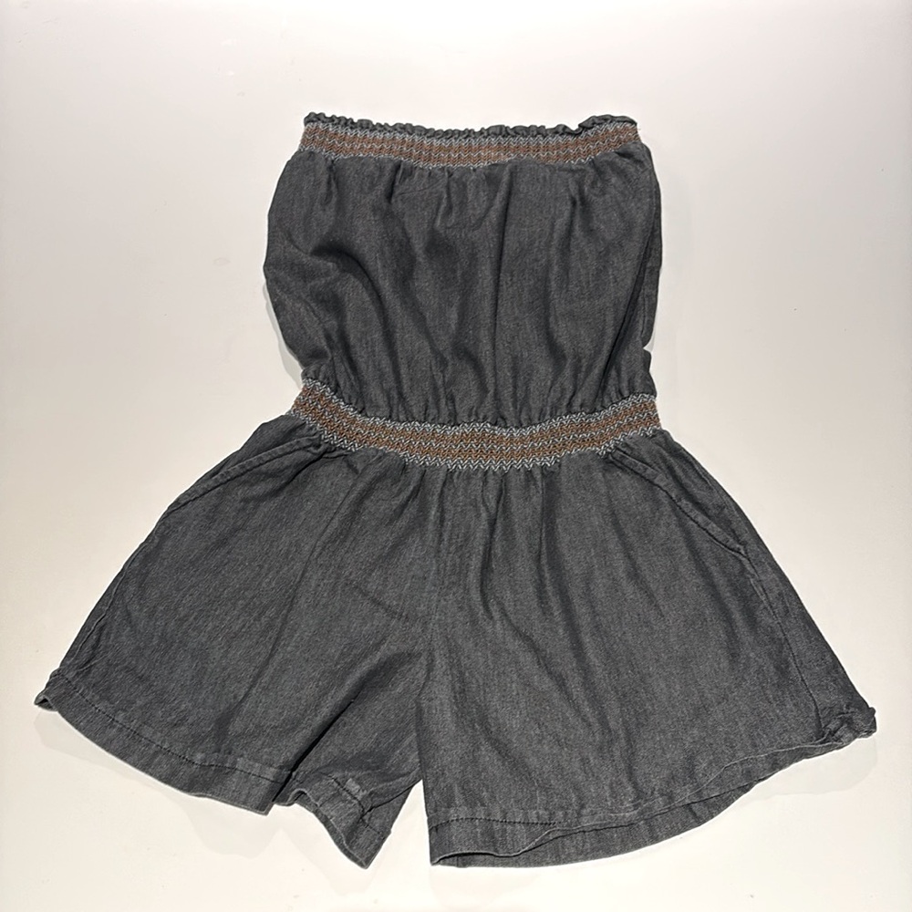 Derek Heart Gray Romper